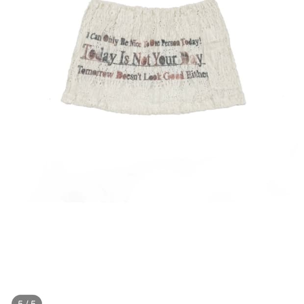 604 서비스 TODAY IS NOT YOUR DAY SKIRT