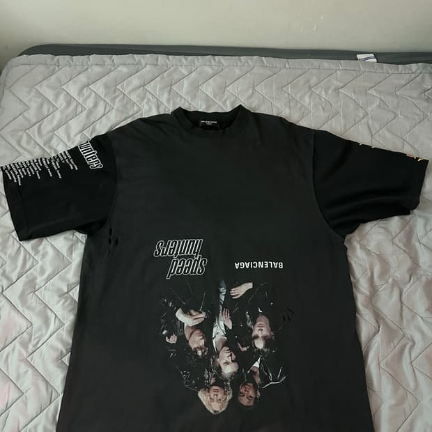 발렌시아가 스피드헌터 업사이드다운 반팔 티셔츠