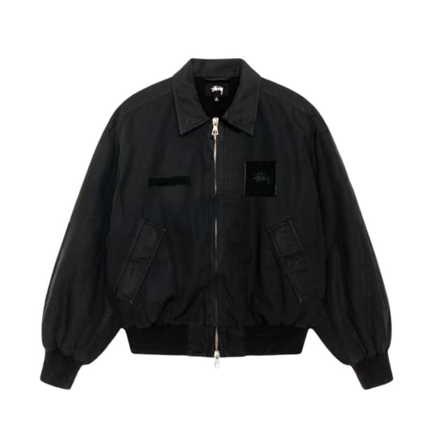 Stussy Flight Bomber Black / 스투시 봄버 블랙