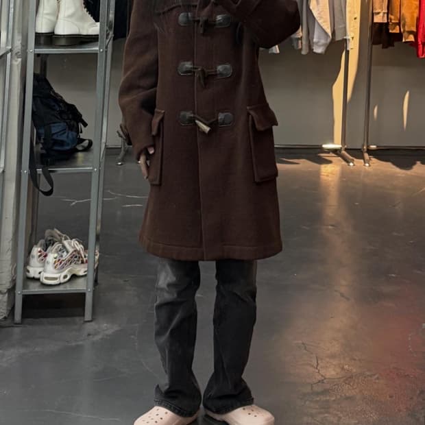 글로버올 브라운 더플 코트 A3131