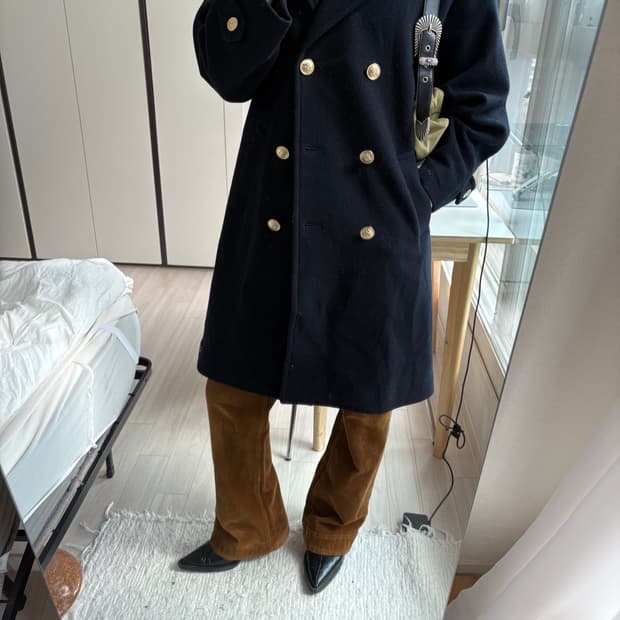 Gold Button Uniform Coat