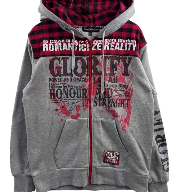 JPN 펑크 Y2K 프린팅 후드집업682