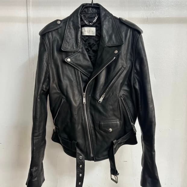 [L]sandro homme 소가죽 라이더 가죽 자켓