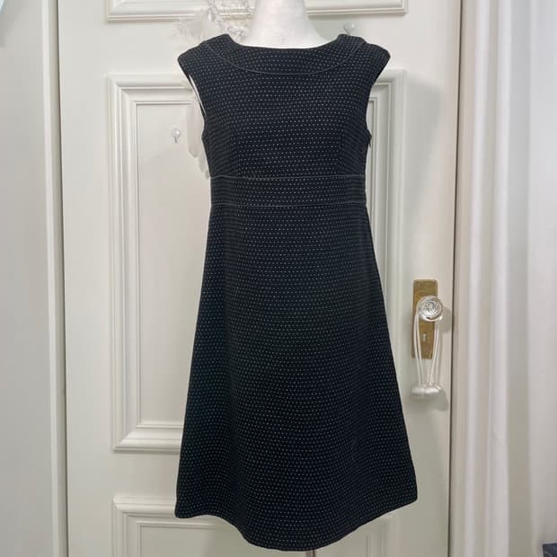 black glitter dot wool princess opc