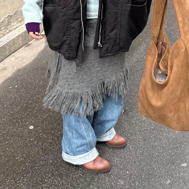 에토스 테슬 유스풀 스커트 차콜