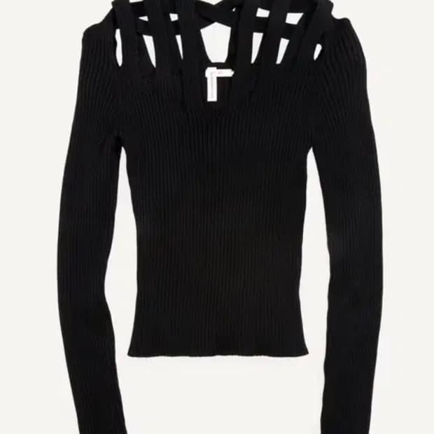 H&m x 글렌마틴스 컷아웃니트탑 m