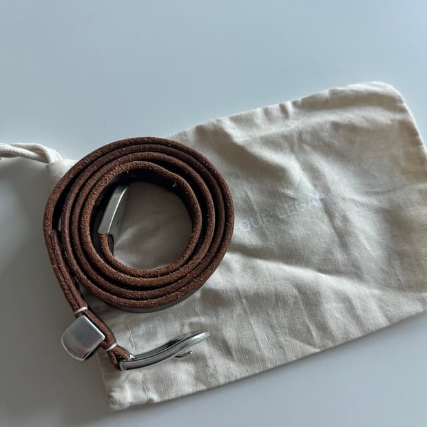 아워레가시 벨트 2cm 브라운 L 80