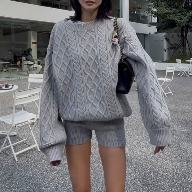 [미 시착 새 상품] 돈비레잇 소프트 케이블 니트(남녀공용)