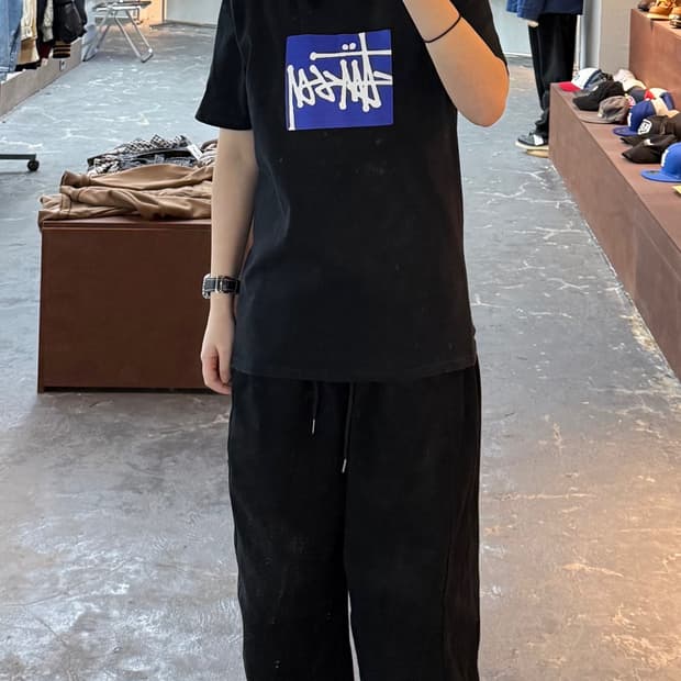 스투시 스탁 박스 반팔티 H1314