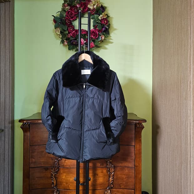 아이잗바바 천연밍크배색 구스패딩