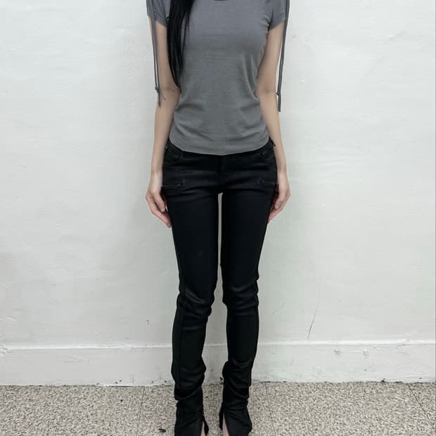 Diesel shoulder lace up short sleeve