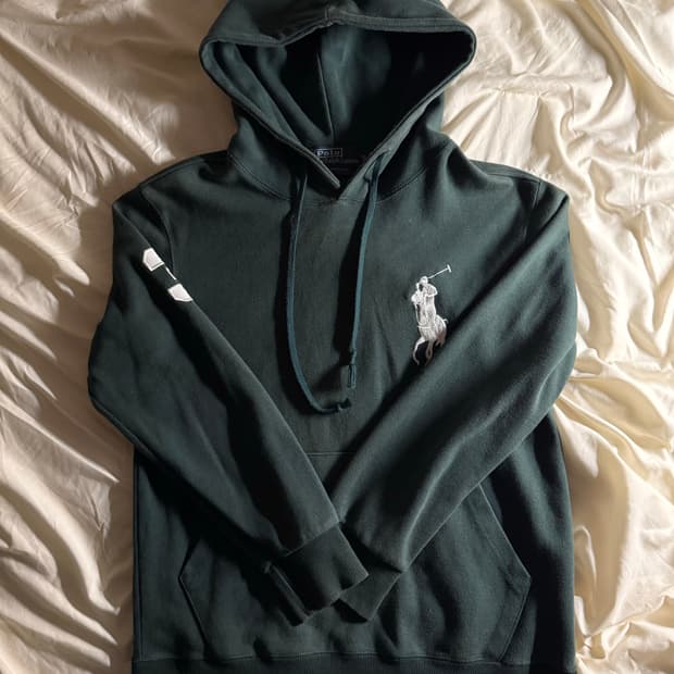 폴로 빅포니 딥그린 후드티