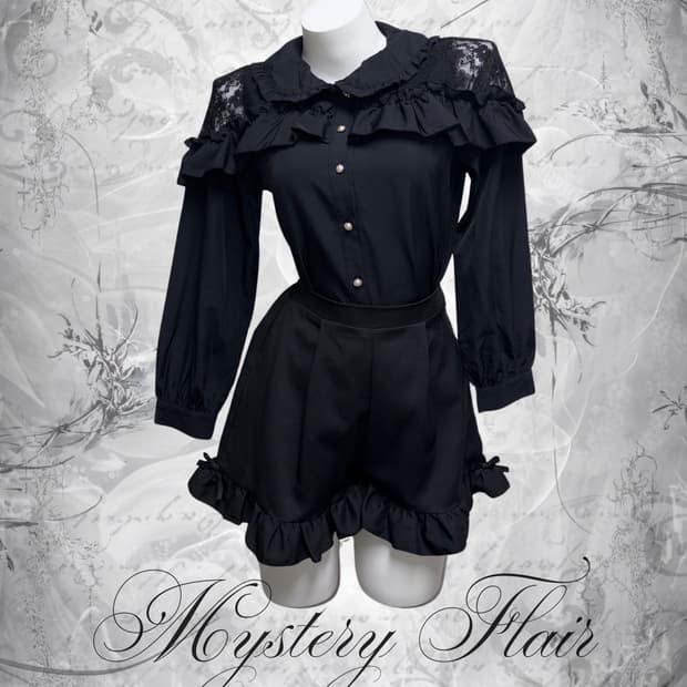 고스로리 고딕 블라우스 & 프릴팬츠 단품 구매 가능~