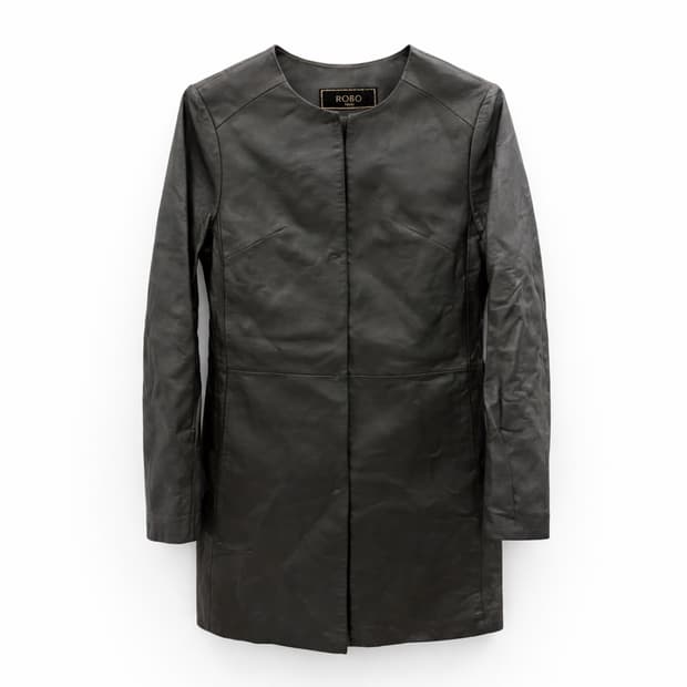 ROBO Trend 여성 가죽 코트 55
