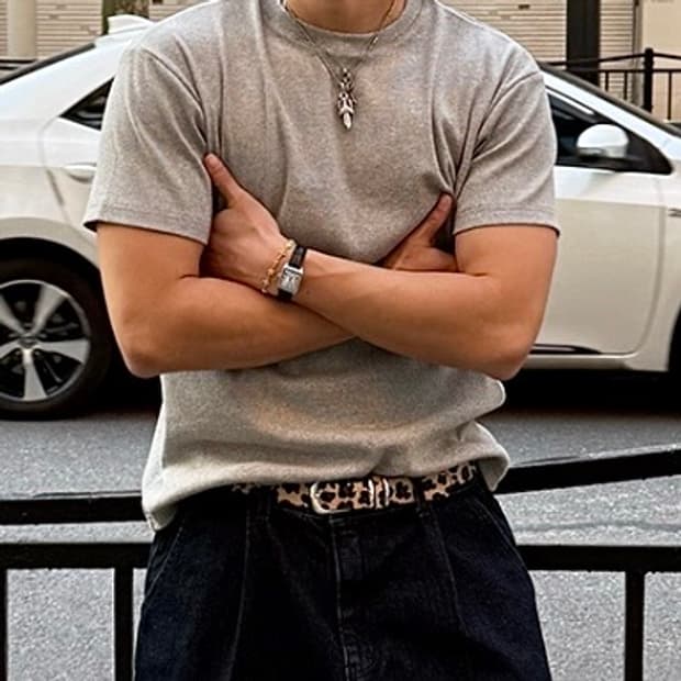 [Unisex] 호피 레오파드 벨트