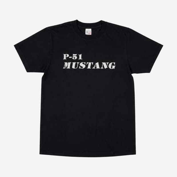 Buzz Rickson's 버즈릭스 P-51 머스탱 프린트 티셔츠