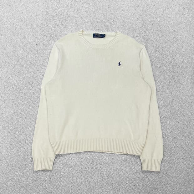 폴로 랄프로렌 포니 로고 코튼 니트 아이보리