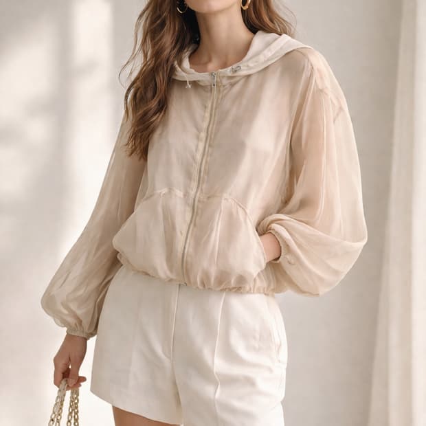 SJSJ 벌룬 후드 집업