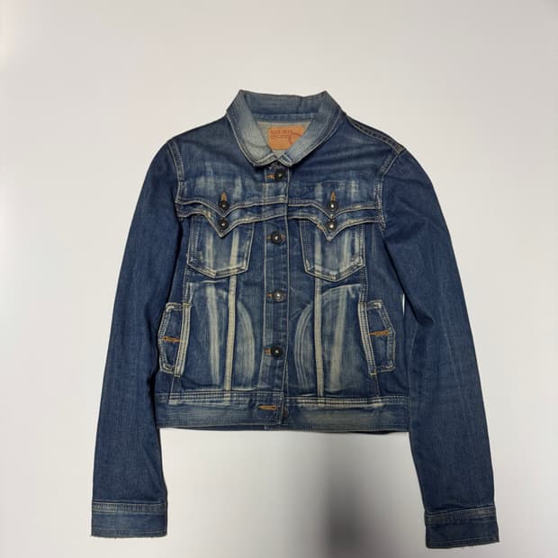 여성 블루블루 일본 빈티지 y2k 데님 자켓 xs