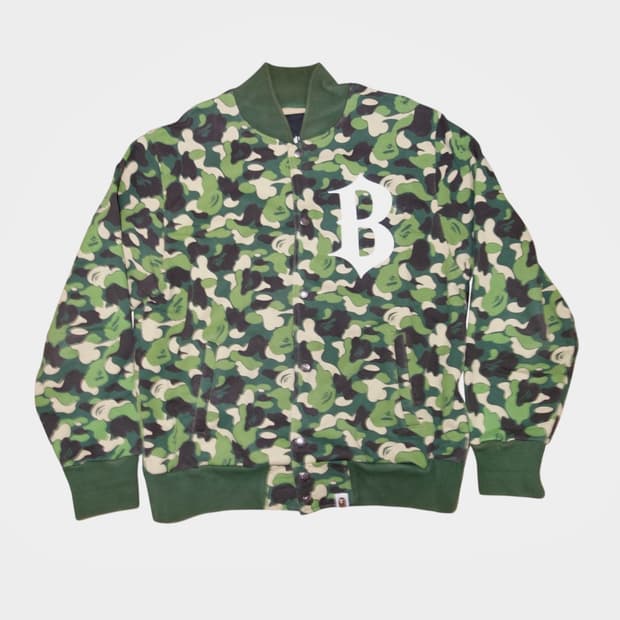 베이프 00s OG 카모 바시티 자켓