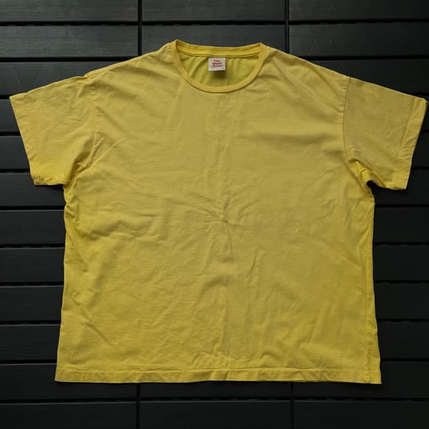 더뤡코즈 WRECK BLANK TEE (YELLOW) 1사이즈
