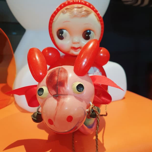 빈티지  쇼와 일본 오뚝이 인형