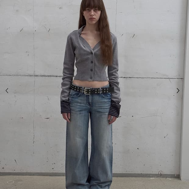 lcdc 엘씨디씨 WIDE-LEG WASHED DENIM (BLUE)