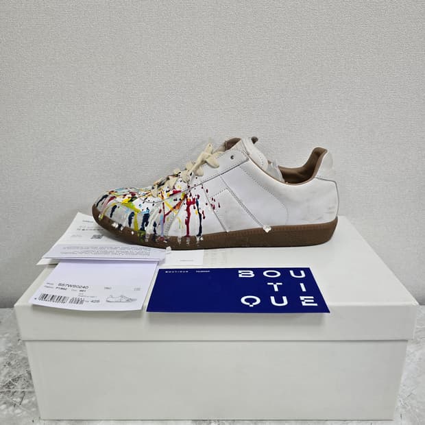 메종 마르지엘라 독일군 페인팅 스니커즈 신발 42.5사이즈 판매