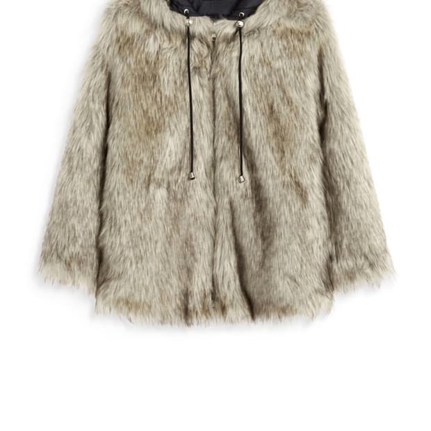 Open yy reversible fur jacket M -> S