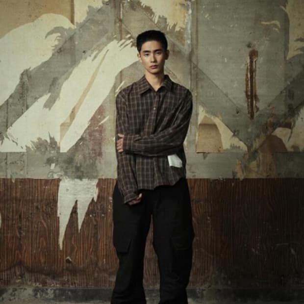 (OS) yiyae 리버시블 셔츠 브라운 차콜