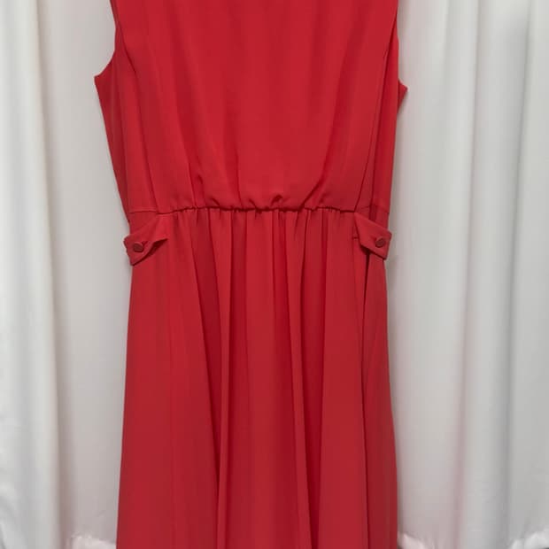 CC콜렉트 코랄 쉬폰 원피스