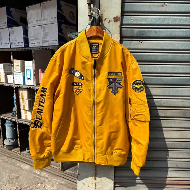 빈티지 에어포스 패치 봄버