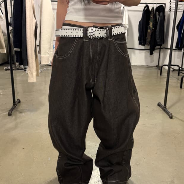 빈티지 힙합 데님팬츠