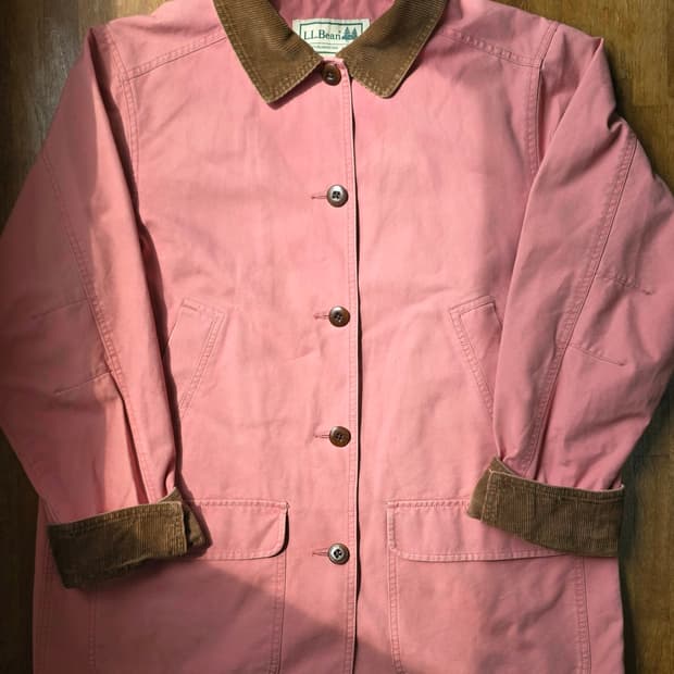 L.L.Bean 헌팅 자켓 연핑크 레어 컬러