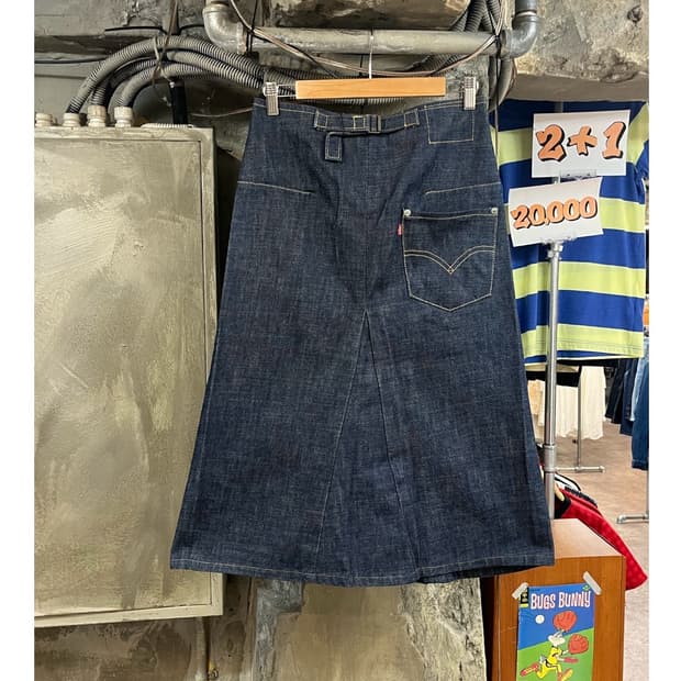 리바이스 엔지니어 데님 롱 스커트 S #csz3827
