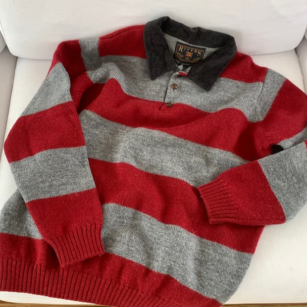 Crimson Rugby Knit