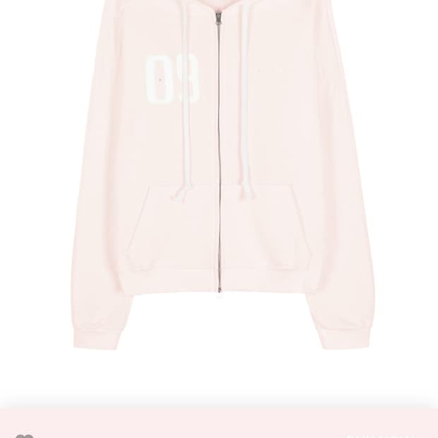 클리시어 09 후드집업 핑크 새상품