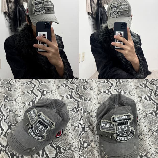 1 Patch Detail Grunge Cap (공용 Free) 3.0