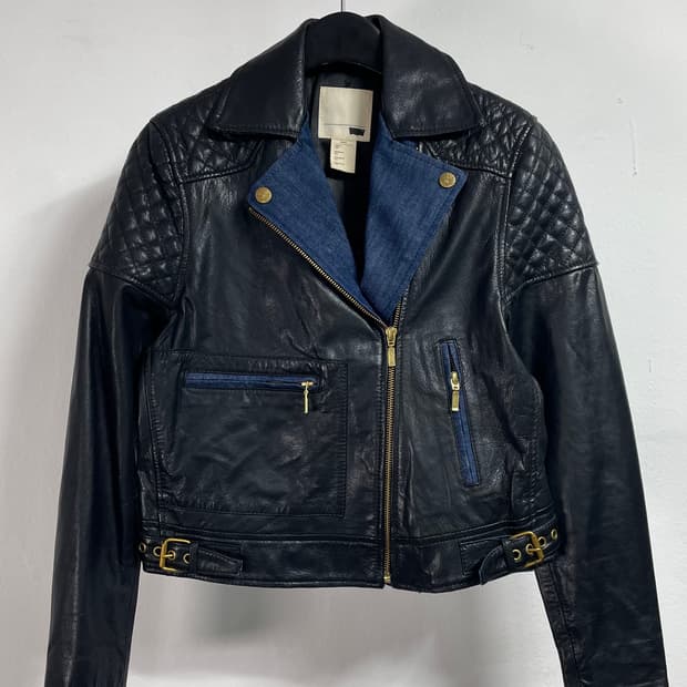  리바이스 우먼스 리얼레더 슬림핏 라이더자켓 (on.403)  