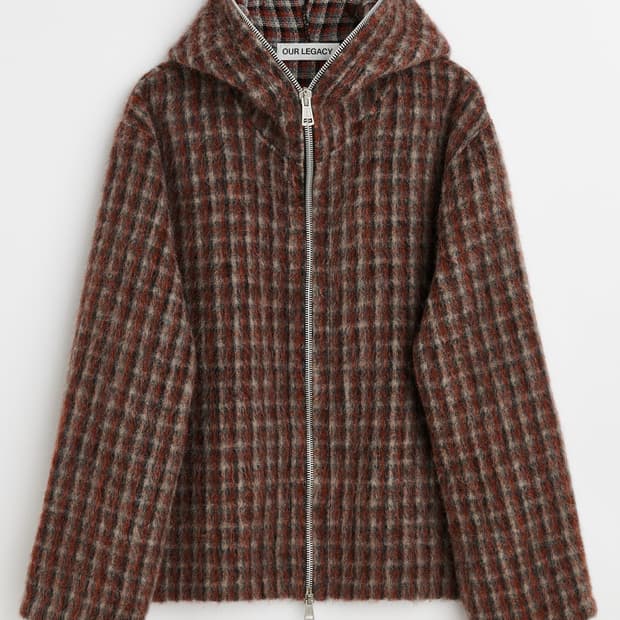 아워레가시 풀집후드 보스턴체크