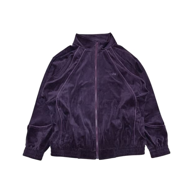 Nice Ghost Club, VELOUR TRACK JACKET_PUR