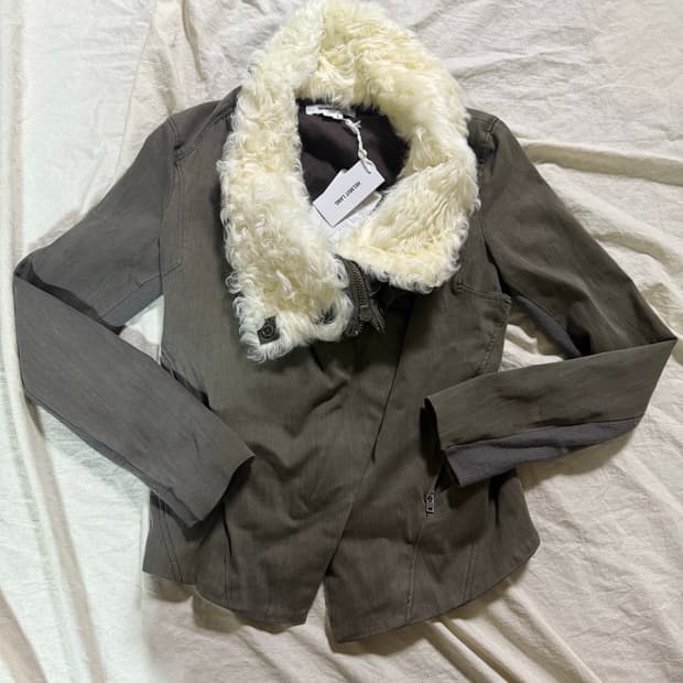 헬무트랭 earth 워싱 하이넥 자켓