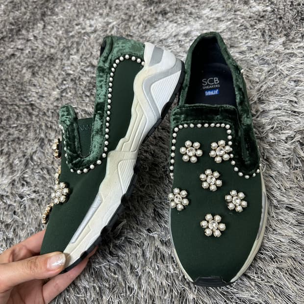 슈콤마보니 여자 슬립온 운동화 신발 245