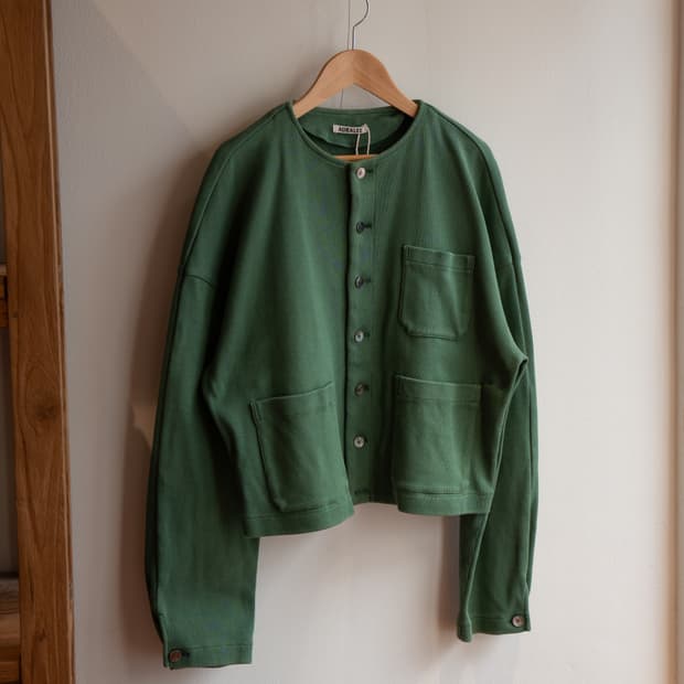 오라리 슈퍼 헤비 코튼 립 가디건