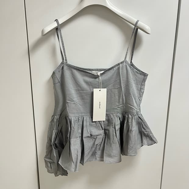 [S,M]기마구아스 Joan 프릴 탑/그레이