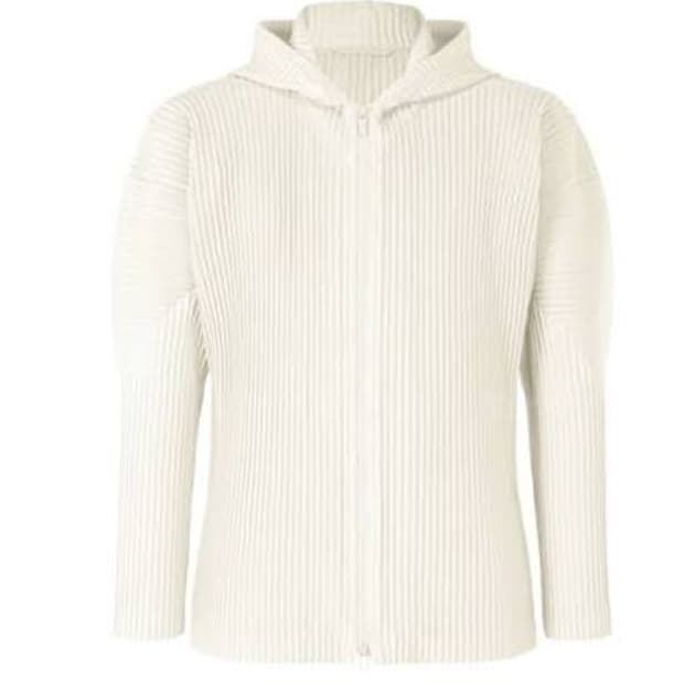 [4] 이세이미야케 옴므플리세 후드집업 아이보리 