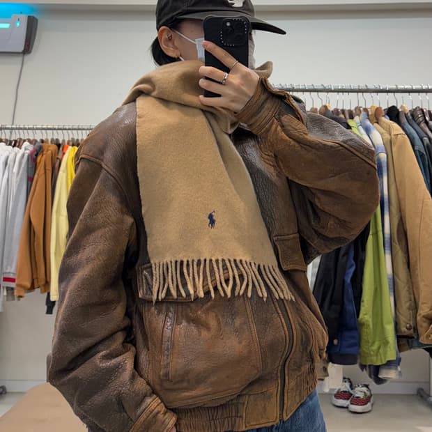 폴로 랄프로렌 울 머플러