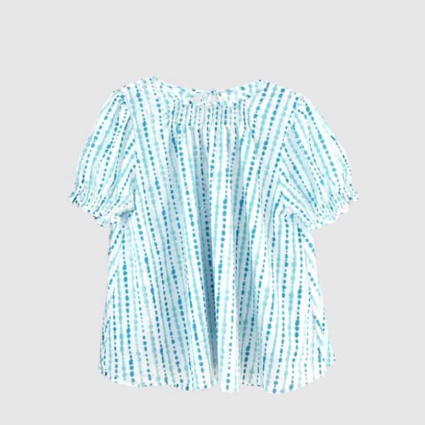 인앤양인하모니 smoked blouse dot 도트 블라우스