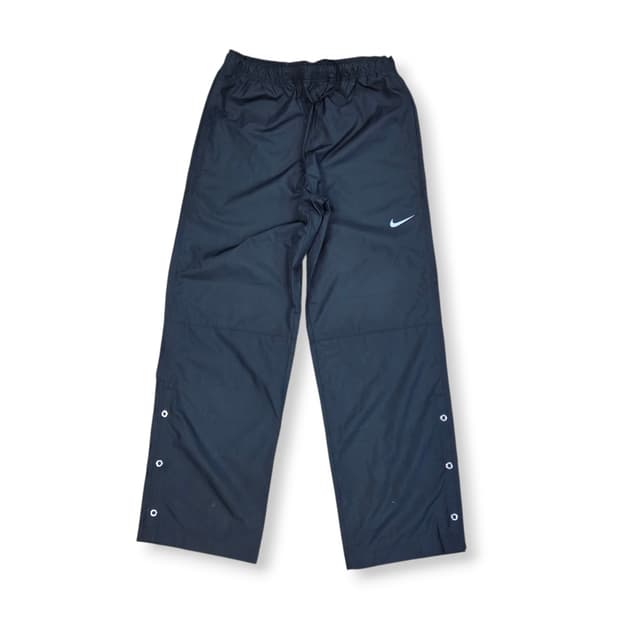 나이키 블랙 사이드 스냅 우븐 와이드  팬츠