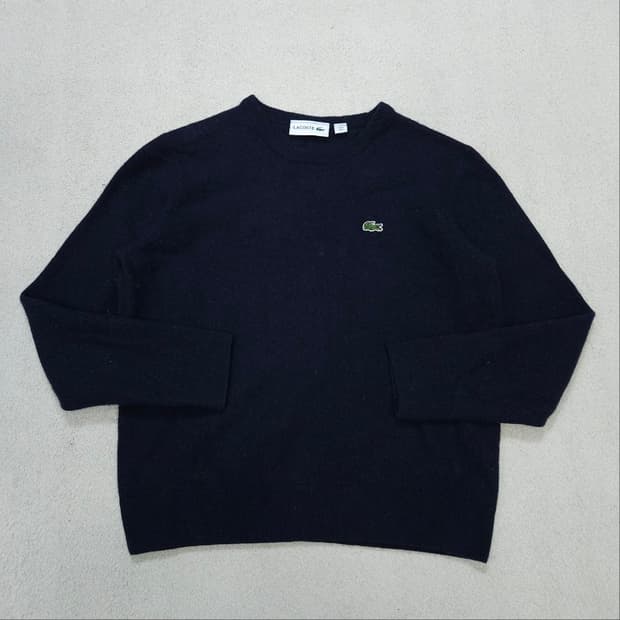 라코스테 울 니트 L 블랙